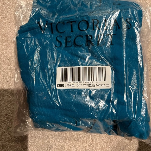 Victoria Secret Pink BN COTTON High rise leggings (Evening Tide)Teal 🩵💙 - Picture 2 of 5